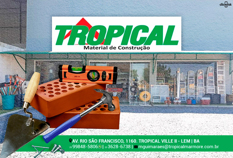 Banner TROPICAL MATERIAL DE CONSTRUÇÃO